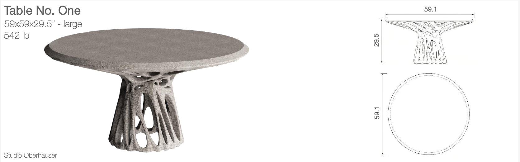 Mangrove concrete fire table